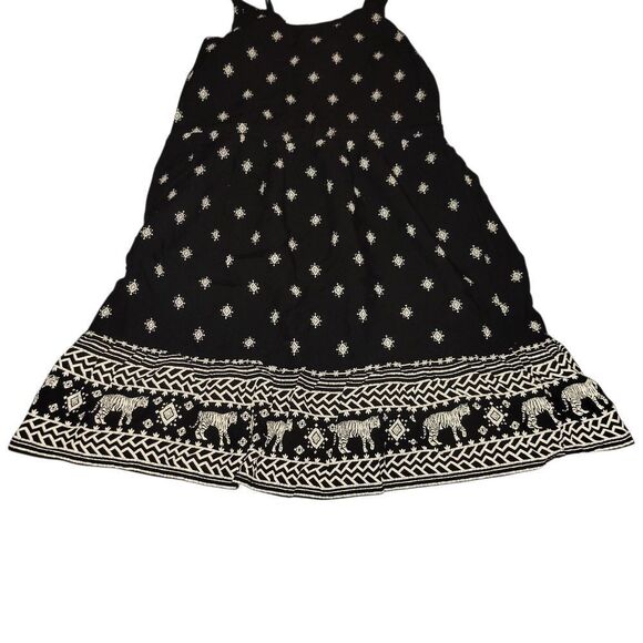 Old Navy Black and Cream Sleeveless Sundress - Picture 3 of 6
